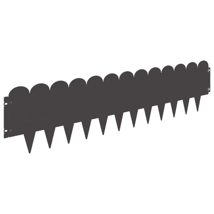 Plænekant 10 pcs 103 x 25 cm Stål Sort