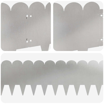 Plænekant 10 pcs 103 x 25 cm Stål Sølv