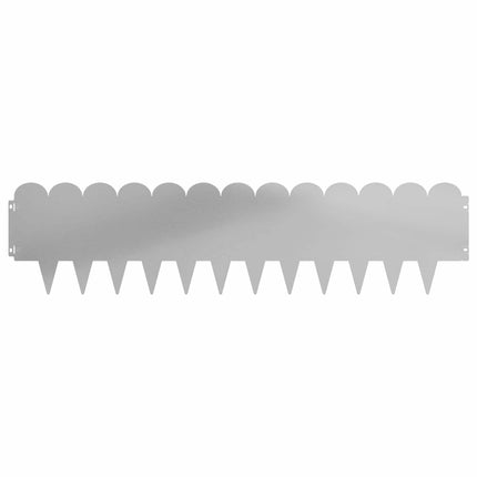 Plænekant 10 pcs 103 x 25 cm Stål Sølv