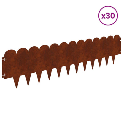 Plænekant 30 pcs 103 x 25 cm Stål Rusten
