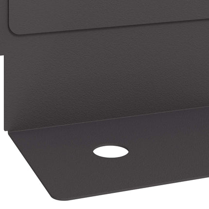 Plænekant 30 pcs 102 x 4 x 4 cm Stål Sort