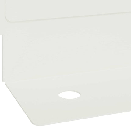 Plænekant 30 pcs 102 x 4 x 4 cm Stål Hvid