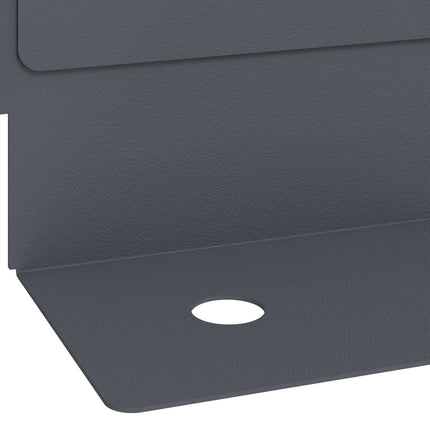 Plænekant 50 pcs 102 x 4 x 4 cm Stål Antracit