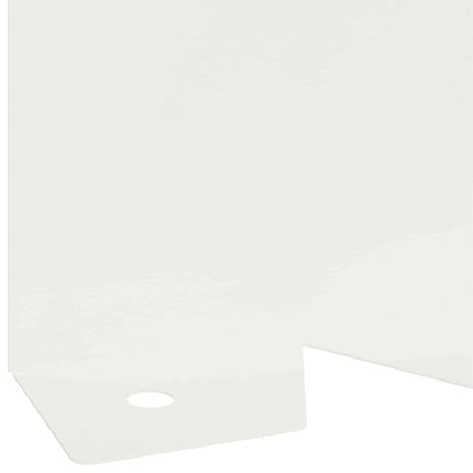 Plænekant 30 pcs 102 x 10 x 4 cm Stål Hvid