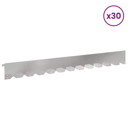 Plænekant 30 pcs 102 x 10 x 4 cm Stål Sølv