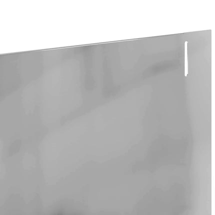 Plænekant 10 pcs 102 x 10 x 4 cm Stål Sølv