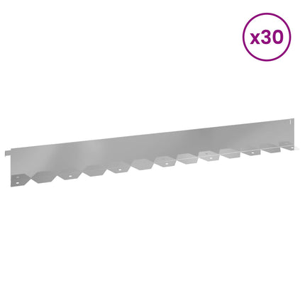 Plænekant 30 pcs 102 x 10 x 4 cm Stål Sølv