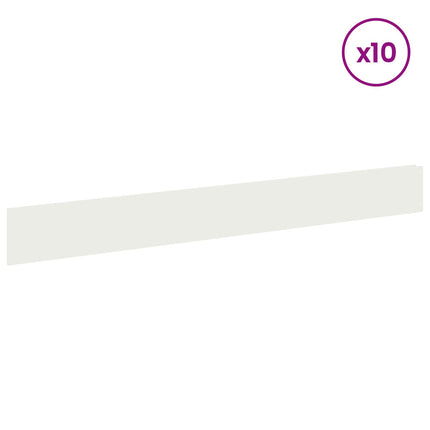 Plænekant 10 pcs 100 x 12 cm Stål Hvid
