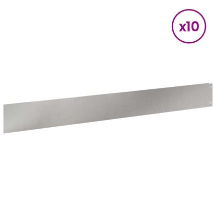 Plænekant 10 pcs 100 x 12 cm Stål Sølv