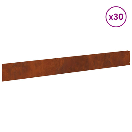 Plænekant 30 pcs 100 x 12 cm Stål Rusten