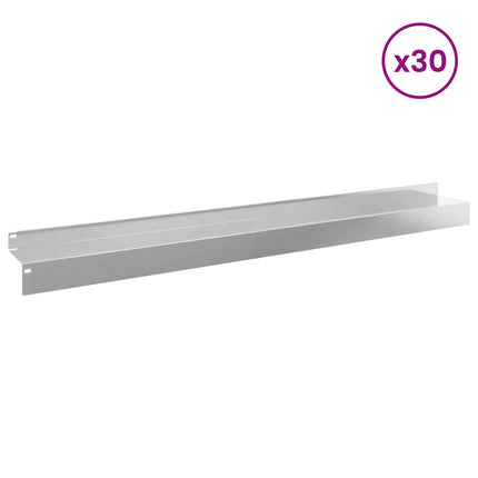 Plænekant 30 pcs 100 x 10 x 8 cm Stål Sølv