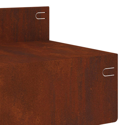 Plænekant 10 pcs 100 x 10 x 8 cm Stål Rusten