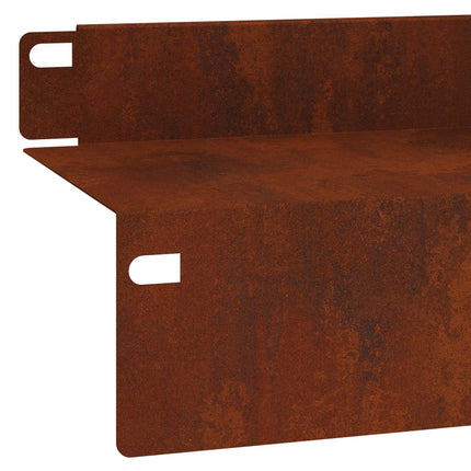 Plænekant 20 pcs 100 x 10 x 8 cm Stål Rusten