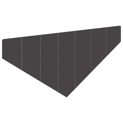 Plænekant 4 stk. 100 x 45 cm Stål Sort