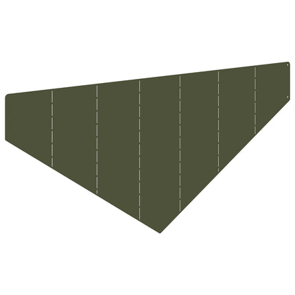 Plænekant 4 stk. 100 x 45 cm Stål Olivengrøn
