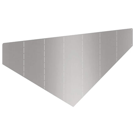 Plænekant 100 x 45 cm Stål Sølv
