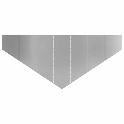 Plænekant 100 x 45 cm Stål Sølv