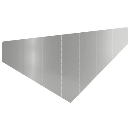 Plænekant 100 x 45 cm Stål Sølv