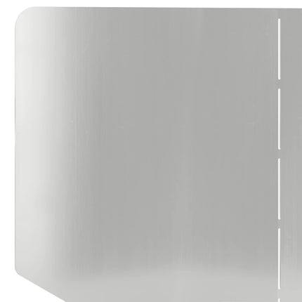 Plænekant 4 pcs 100 x 45 cm Stål Sølv