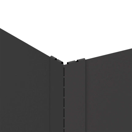 Plænekant 4 pcs 60 x 60 x 20 cm Stål Sort