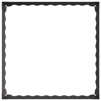 Plænekant 4 pcs 60 x 60 x 20 cm Stål Sort
