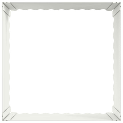 Plænekant 4 stk. 60 x 60 x 35 cm Stål Hvid