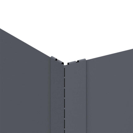 Plænekant 4 pcs 60 x 60 x 35 cm Stål Antracit