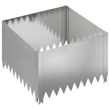 Plænekant 4 pcs 60 x 60 x 35 cm Stål Sølv