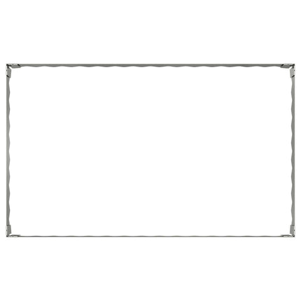 Plænekant 4 pcs 100 x 60 x 20 cm Stål Sølv