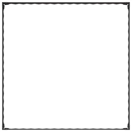Plænekant 4 pcs 100 x 100 x 20 cm Stål Sort