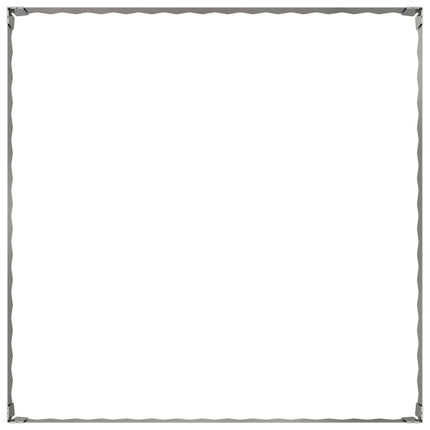 Plænekant 4 pcs 100 x 100 x 20 cm Stål Sølv