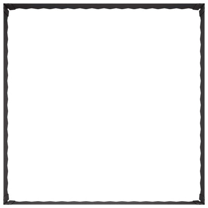 Plænekant 100 x 100 x 35 cm Stål Sort