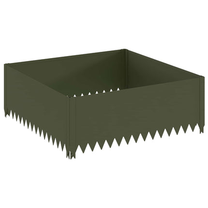 Plænekant 100 x 100 x 35 cm Stål Olivengrøn