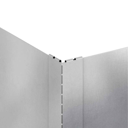 Plænekant 100 x 100 x 35 cm Stål Sølv
