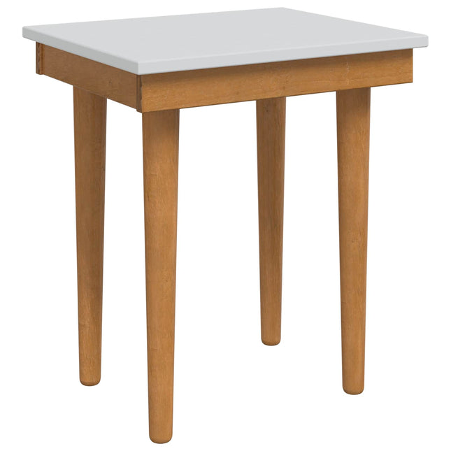 Makeupbord stol FAUSKE Hvid 40 x 33 x 45 cm Massivt fyrretræ