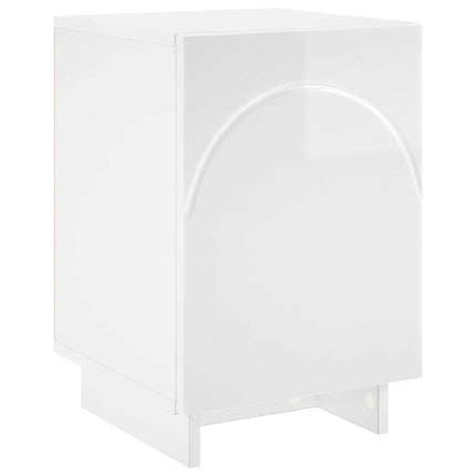 Natskab Hvid højglans 33,5 x 34,5 x 50 cm Konstrueret træ
