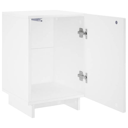 Natskab Hvid højglans 33,5 x 34,5 x 50 cm Konstrueret træ