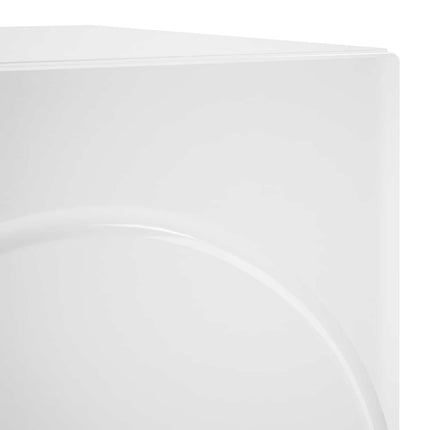 Natskab 2 pcs Hvid højglans 33,5 x 34,5 x 50 cm Konstrueret træ