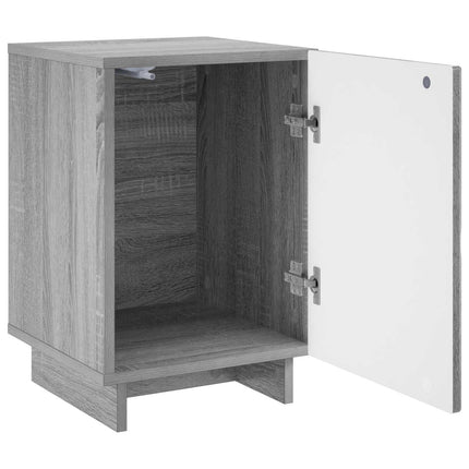 Natskab 2 pcs Grå Sonoma 33,5 x 34,5 x 50 cm Konstrueret træ