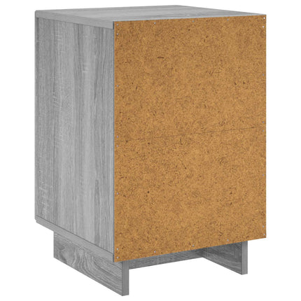 Natskab 2 pcs Grå Sonoma 33,5 x 34,5 x 50 cm Konstrueret træ
