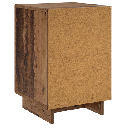 Natskab 2 pcs Gammelt træ 33,5 x 34,5 x 50 cm Konstrueret træ