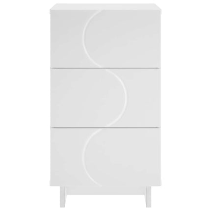 Natskab 2 pcs Hvid 33,5 x 34,5 x 60 cm Konstrueret træ