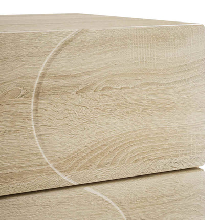 Natskab 2 pcs Sonoma-eg 33,5 x 34,5 x 60 cm Konstrueret træ