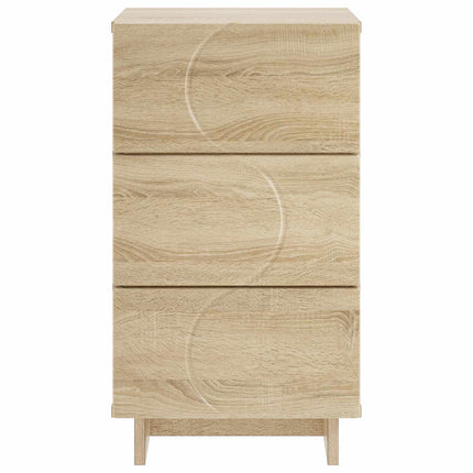 Natskab 2 pcs Sonoma-eg 33,5 x 34,5 x 60 cm Konstrueret træ