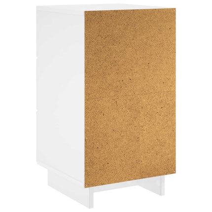 Natskab 2 pcs Hvid højglans 33,5 x 34,5 x 60 cm Konstrueret træ