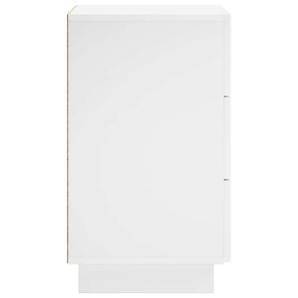 Natskab 2 pcs Hvid højglans 33,5 x 34,5 x 60 cm Konstrueret træ