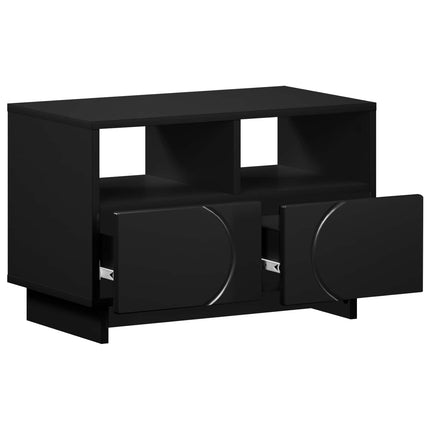 TV-bord 60 x 34,5 x 40 cm Sort Konstrueret træ