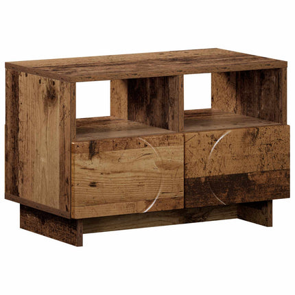 TV-bord 60 x 34.5 x 40 cm Gammelt træ Konstrueret træ