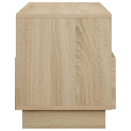 TV-bord 90 x 34.5 x 40 cm Sonoma-eg Konstrueret træ