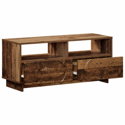 TV-bord 90 x 34.5 x 40 cm Gammelt træ Konstrueret træ